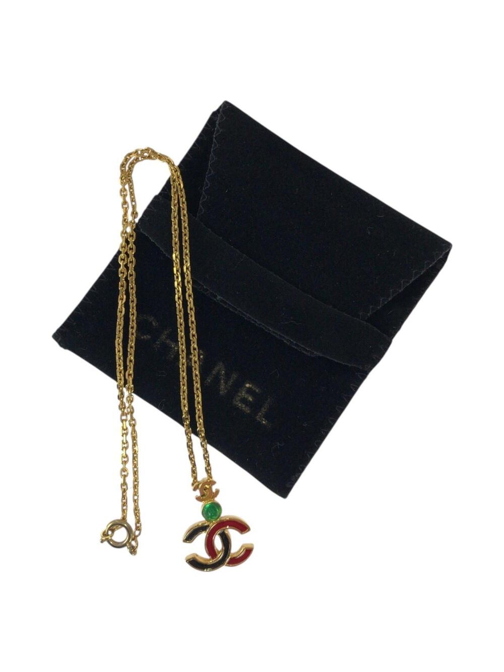 Chanel Cc Logo Pendant Necklace Metal #371318C92B